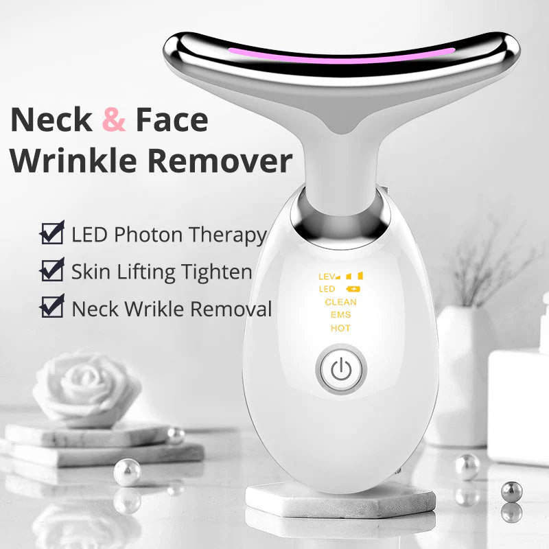 Kairova GlowNek™ | LED Face & Neck Therapy Massager (7 in 1)