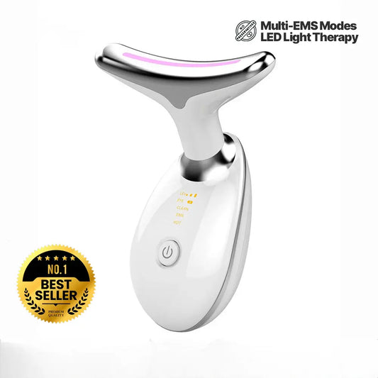 Kairova GlowNek™ | LED Face & Neck Therapy Massager (7 in 1)