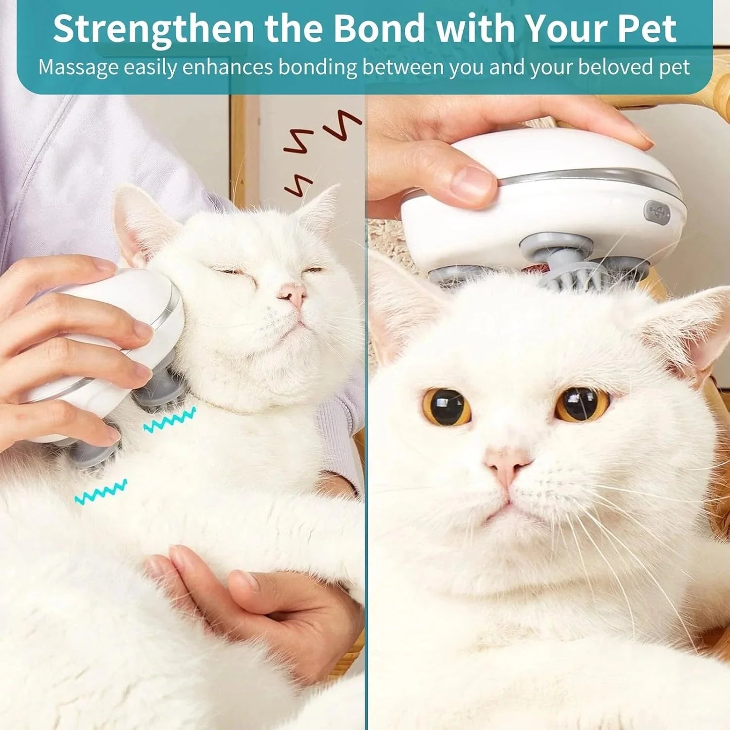 Electric Pet Massager for Dogs & Cats โ Calming & Bonding Companion