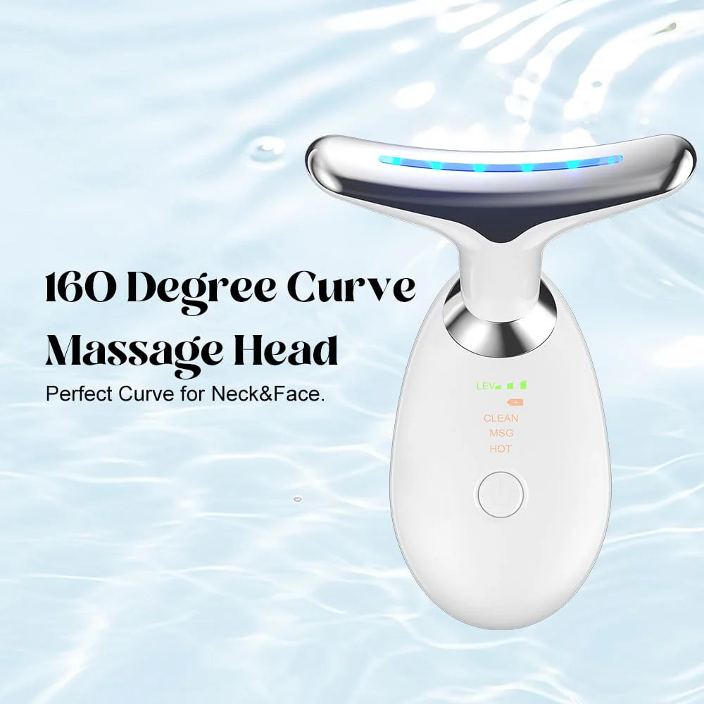 Kairova GlowNek™ | LED Face & Neck Therapy Massager (7 in 1)