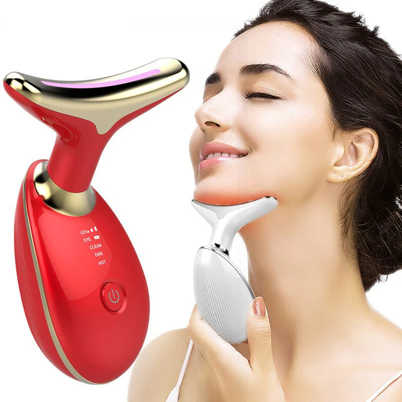 Kairova GlowNek™ | LED Face & Neck Therapy Massager (7 in 1)