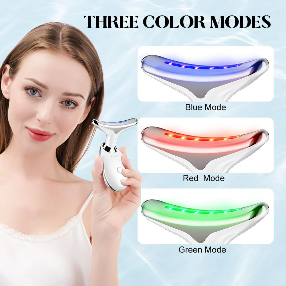 Kairova GlowNek™ | LED Face & Neck Therapy Massager (7 in 1)